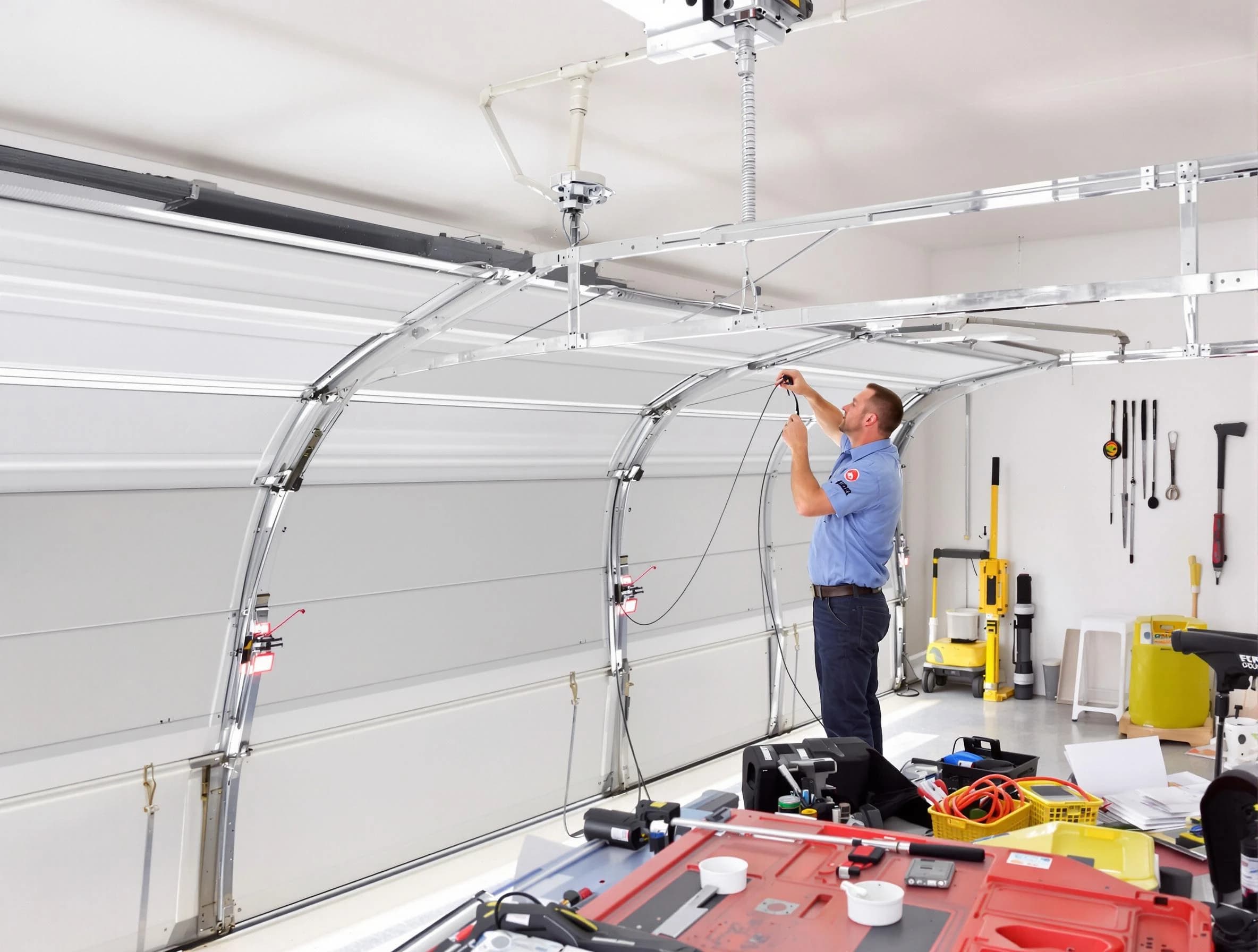 Garage door cable repair service by Forestdale Garage Door Repair in Forestdale