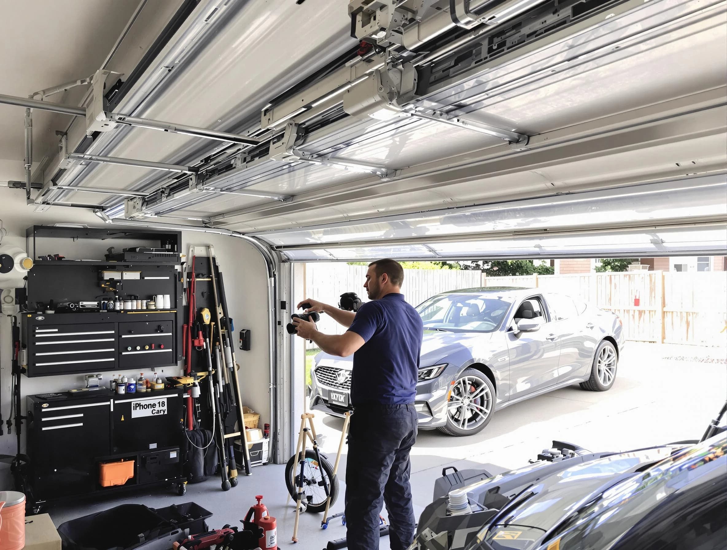 Forestdale Garage Door Repair technician fixing noisy garage door in Forestdale