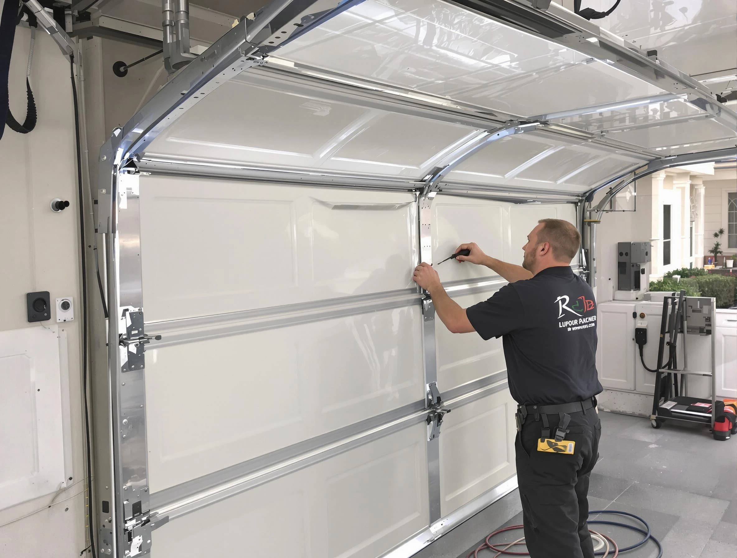 Forestdale Garage Door Repair professional performing panel repair in Forestdale