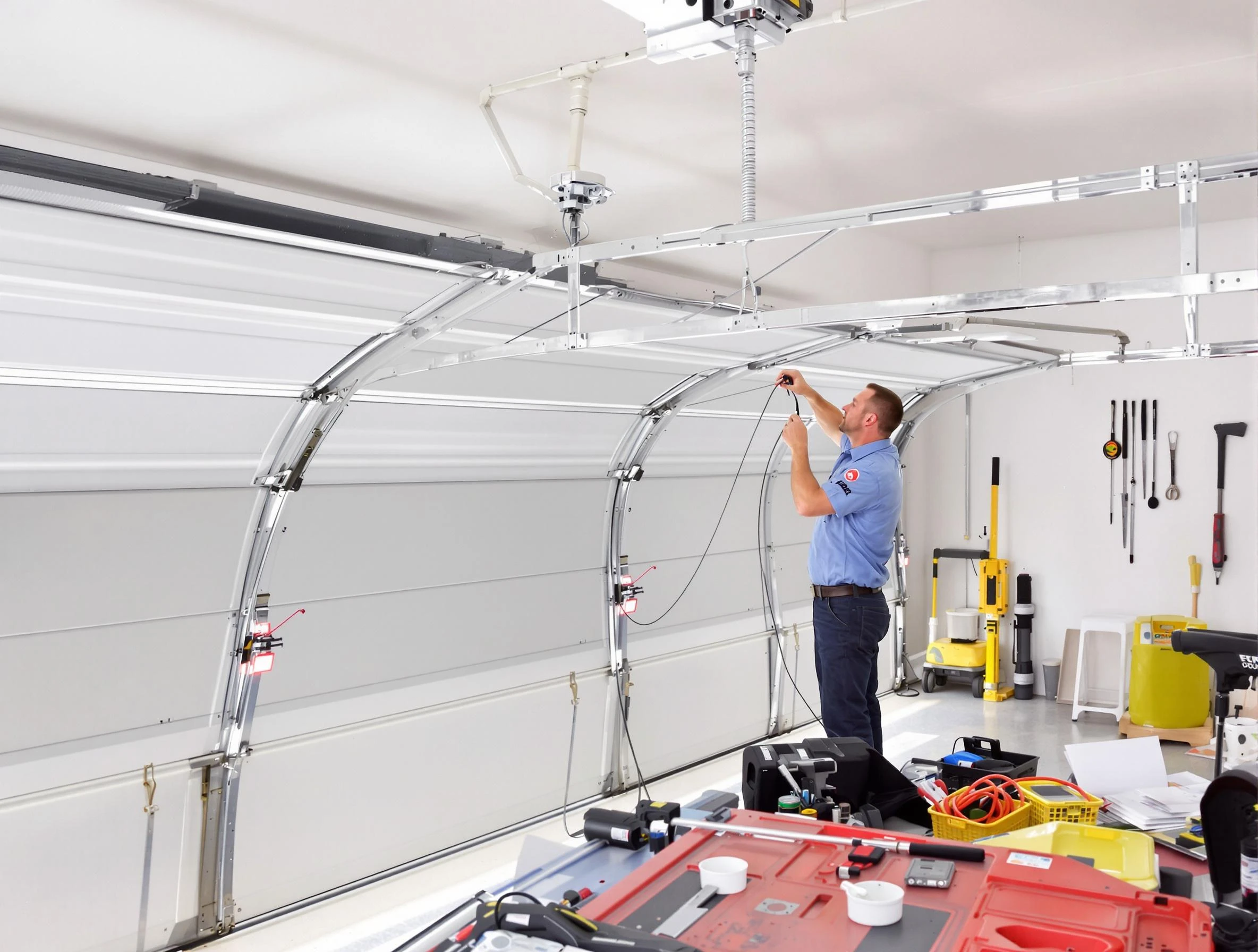 Garage door cable repair service by Forestdale Garage Door Repair in Forestdale