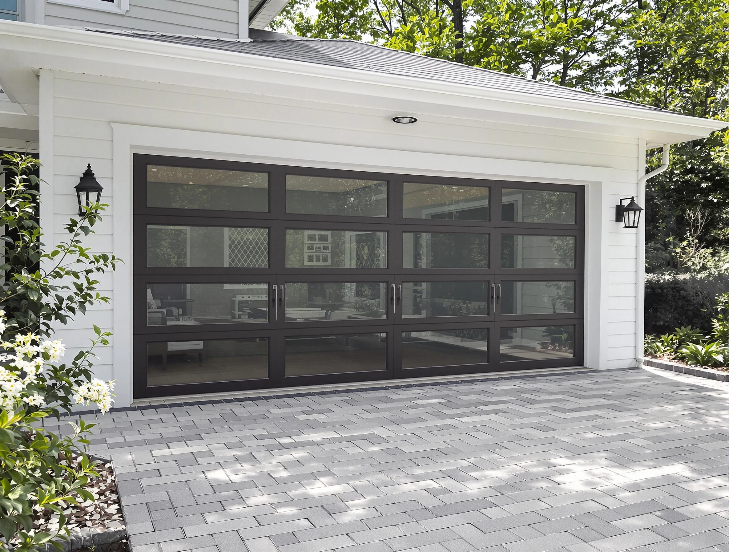 Forestdale Garage Door Repair design specialist presenting custom garage door options to Forestdale homeowner