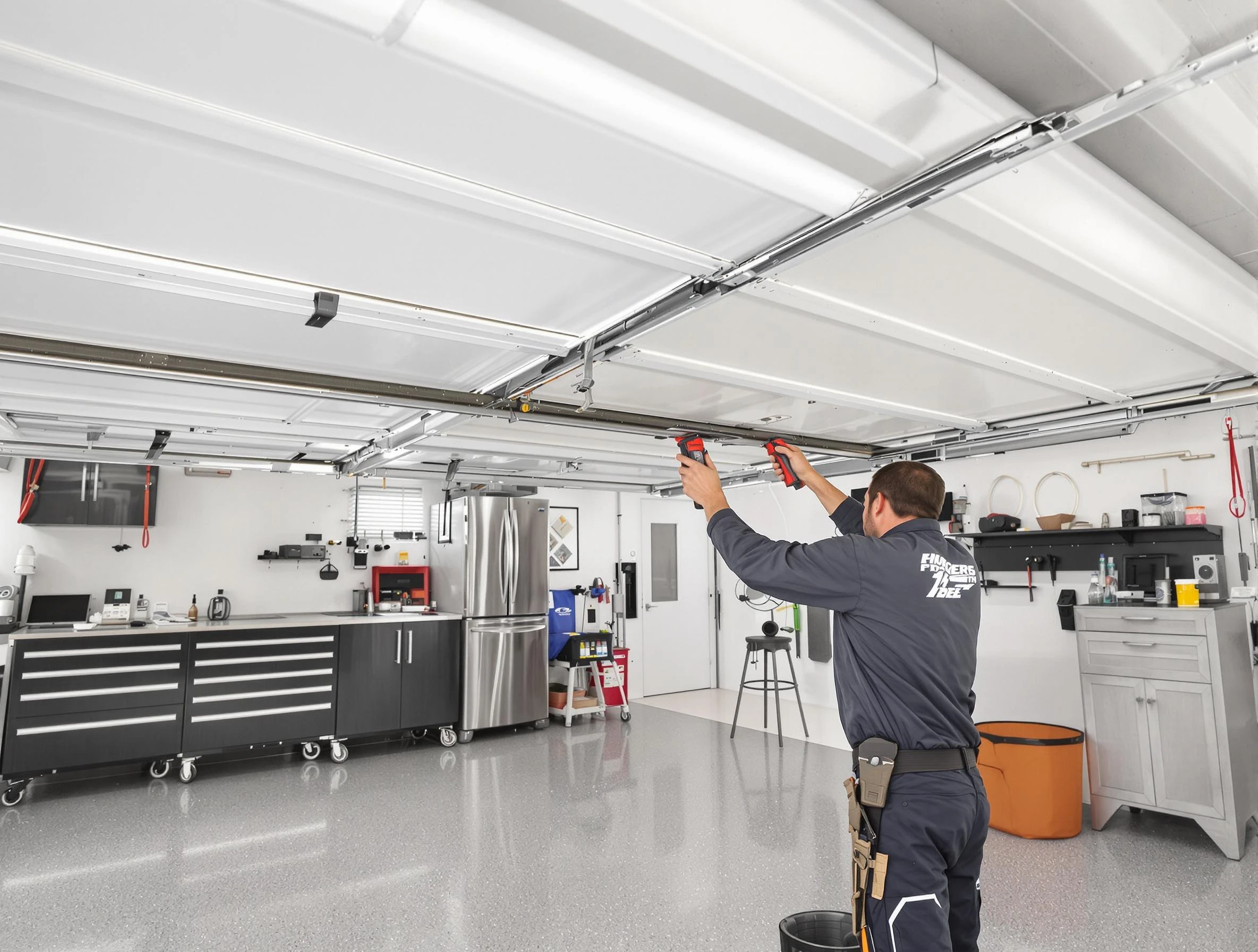 Overhead garage door repair service by Forestdale Garage Door Repair in Forestdale