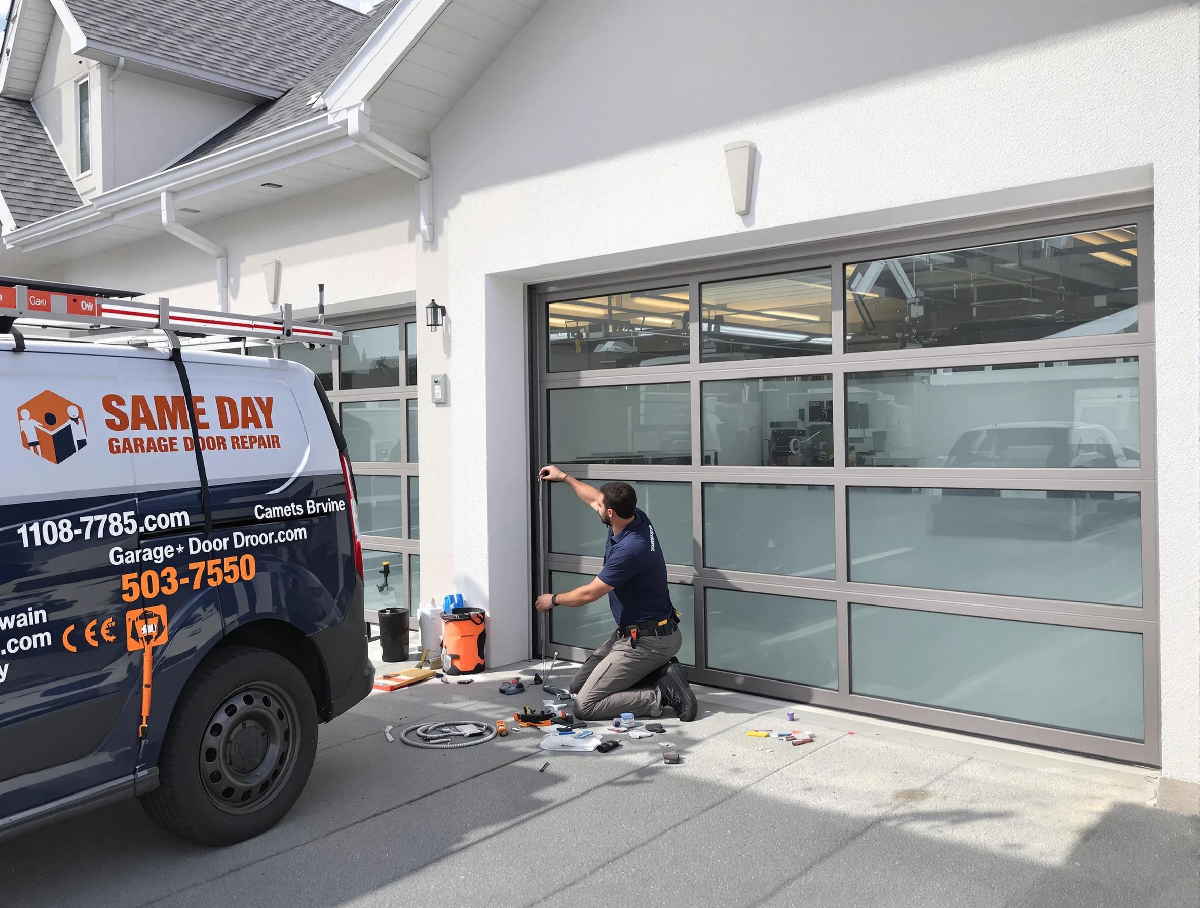 Same-day garage door repair service by Forestdale Garage Door Repair in Forestdale